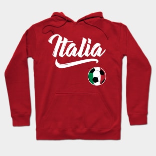 Italia Soccer Ball Italy Flag Italian Football Gift Hoodie